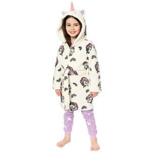 NEW Pekkle Hooded Kids' Bathrobe | Unicorn | Size 2/3